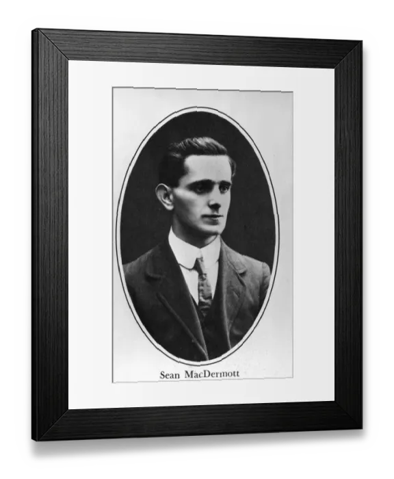 Framed Print : Sean Macdermott. He was born John MacDermott in County Leitrim in 1884, though later