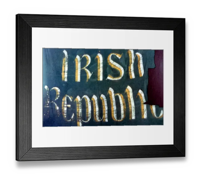 Framed Print : Irish Republic - Irish Easter Rising 1916 - one of the banners put up on the GPO Framed Print : Irish Republic - Irish Easter Rising 1916 - one of the banners put up on the GPO