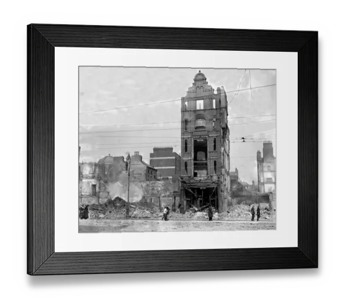 Framed Print : Easter Rising (originally captioned The Dublin rebellion) The ruins in Sackville Framed Print : Easter Rising (originally captioned The Dublin rebellion) The ruins in Sackville