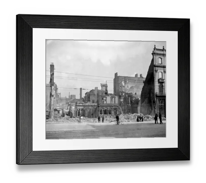 Framed Print : Easter Rising (originally captioned The Dublin rebellion) The ruins in Sackville Framed Print : Easter Rising (originally captioned The Dublin rebellion) The ruins in Sackville
