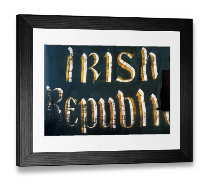 Framed Print : Irish Easter Rising 1916 - one of the banners up on the GPO by rebels - The Easter Rebellion