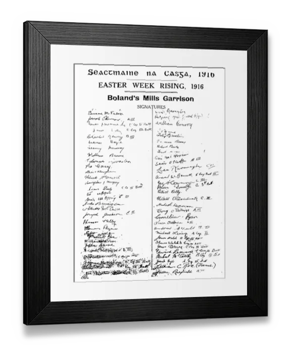 Framed Print : Easter Week Rising, 1916. Bolands Mills Garrison Framed Print : Easter Week Rising, 1916. Bolands Mills Garrison