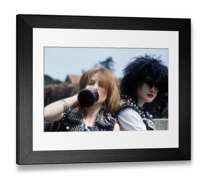 Framed Print : Punks - fashion, portrait, young woman, make up, punks Framed Print : Punks - fashion, portrait, young woman, make up, punks