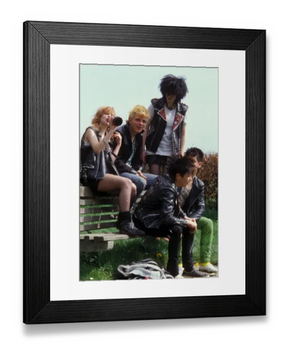 Framed Print : Punks - fashion, portrait, young woman, make up, punks Framed Print : Punks - fashion, portrait, young woman, make up, punks