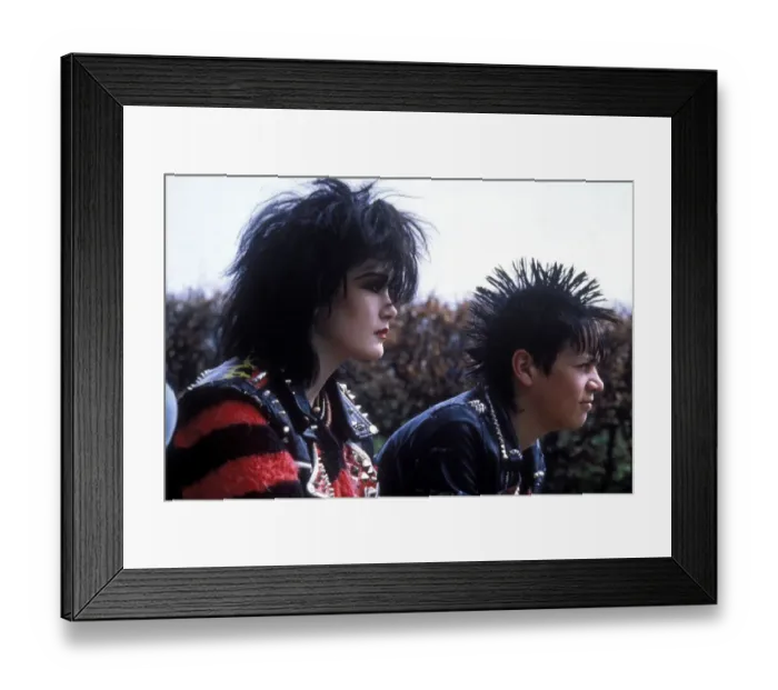 Framed Print : Punks 1983 - fashion, portrait, young woman, make up, punks Framed Print : Punks 1983 - fashion, portrait, young woman, make up, punks