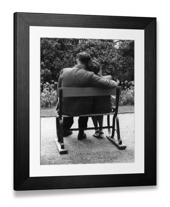 Framed Print : An experiment in romance is being tried out by the London County Council. In four London parks Framed Print : An experiment in romance is being tried out by the London County Council. In four London parks