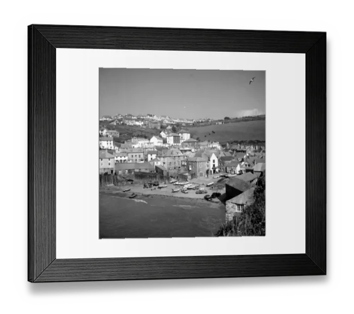 Framed Print : Harbour with boats at Port Isaacs, Cornwall, England, UK 1960s Fish where the fish are Framed Print : Harbour with boats at Port Isaacs, Cornwall, England, UK 1960s Fish where the fish are