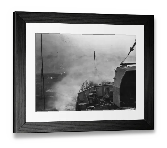 Framed Print : The North Sea Patrol. Minesweepers of the Royal Navy, free from the hazardous war service