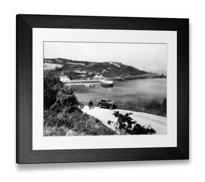Framed Print : The Channel Isles : Rozel Bay on the north coast of Jersey Fish where the fish are