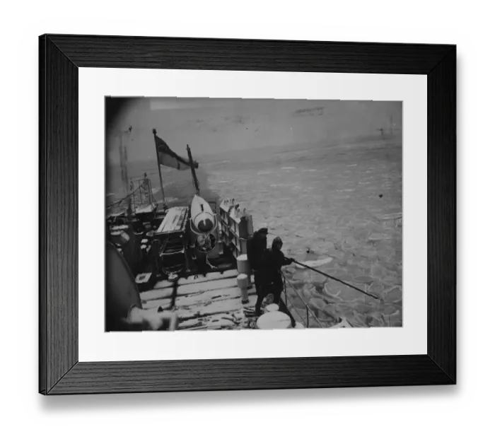 Framed Print : Ice floes in North Sea. Ice floes are still menacing fishing fleets and colliers in the North Sea Framed Print : Ice floes in North Sea. Ice floes are still menacing fishing fleets and colliers in the North Sea