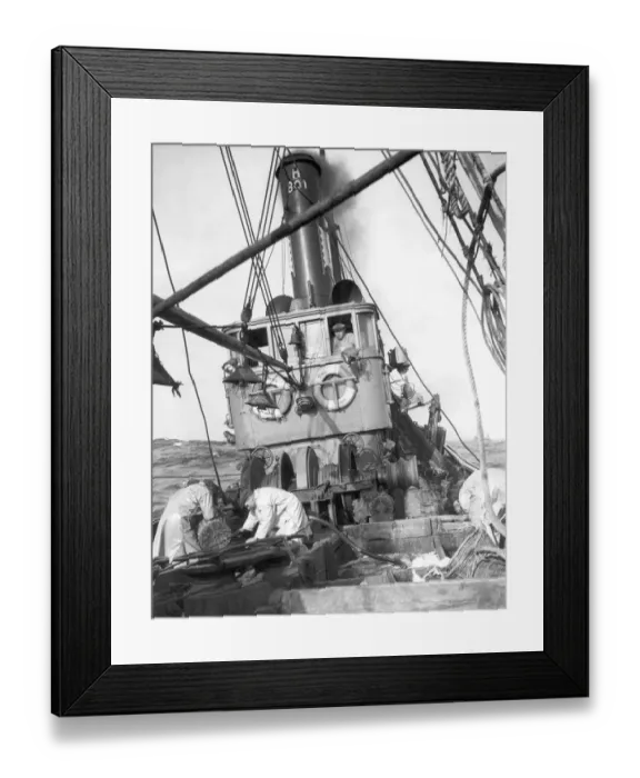 Framed Print : Trawling in the North Sea Fish where the fish are