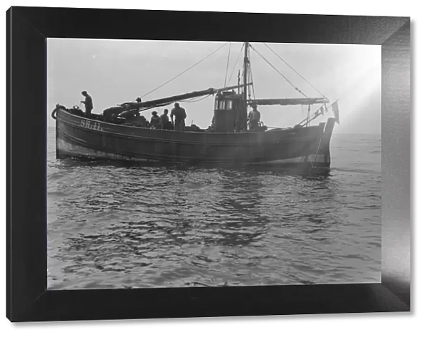 A Scarborough long line fishing in North Sea 1931 Fish where the fish are