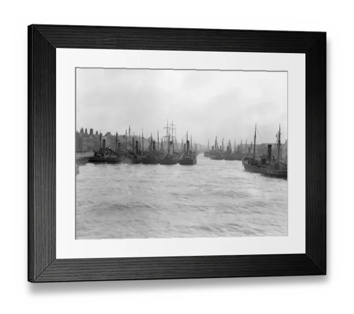 Framed Print : The Herring Fishing fleet moored in harbour at Great Yarmouth, Norfolk, England Framed Print : The Herring Fishing fleet moored in harbour at Great Yarmouth, Norfolk, England