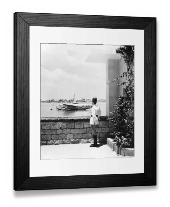 Framed Print : Flying boat in Jordan June 1946 Framed Print : Flying boat in Jordan June 1946