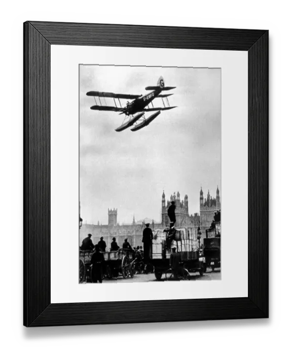 Framed Print : Cobham flies over Thames - flight to Australia and back - ? TopFoto Framed Print : Cobham flies over Thames - flight to Australia and back - ? TopFoto