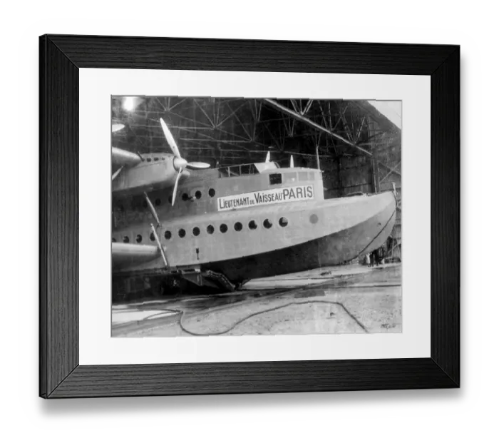 Framed Print : The Lieutenant de Vaisseau in Paris - the great six engined flying boat which has