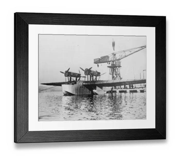 Framed Print : Picture of flying boat. January 1934 Framed Print : Picture of flying boat. January 1934