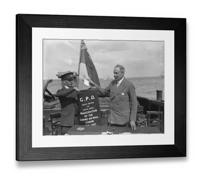 Framed Print : A special letter from the King to Sir Patrick Duncan, Governor General of South Africa Framed Print : A special letter from the King to Sir Patrick Duncan, Governor General of South Africa