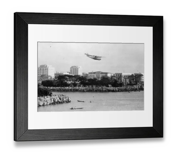 Framed Print : China clipper, arrives at Manilla after first trans pacfic air mail flight Framed Print : China clipper, arrives at Manilla after first trans pacfic air mail flight