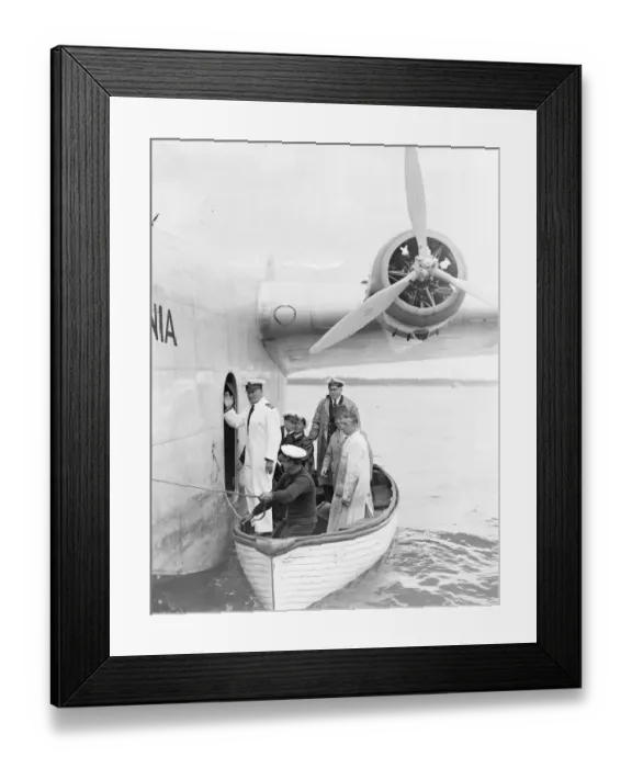 Framed Print : Caledonia takes off from Southampton on first experimental transatlantic flight Framed Print : Caledonia takes off from Southampton on first experimental transatlantic flight