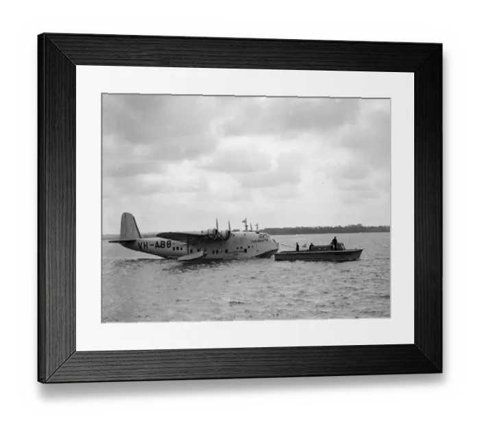 Framed Print : Southampton Imperial Airways flying boat Coolamgatta 1939