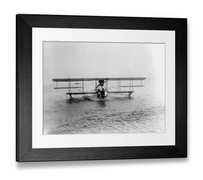 Framed Print : Curtiss Flying Boat at Brighton. 1913