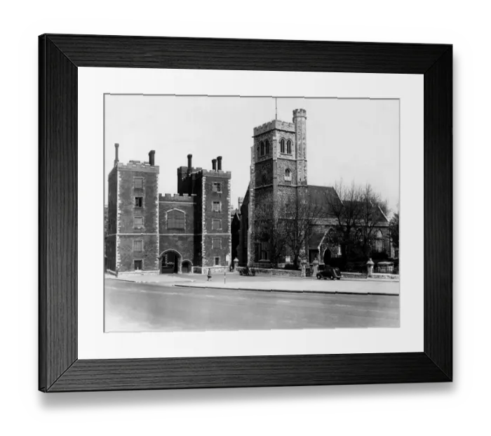 Framed Print : Lambeth Parish Church and entrance to Lambeth Palace Framed Print : Lambeth Parish Church and entrance to Lambeth Palace