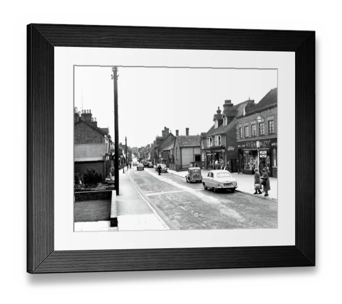 Framed Print : High Street seen from the North, Edenbridge Kent, which during recent years has been slightly developed. 17 September 1954 Framed Print : High Street seen from the North, Edenbridge Kent, which during recent years has been slightly developed. 17 September 1954