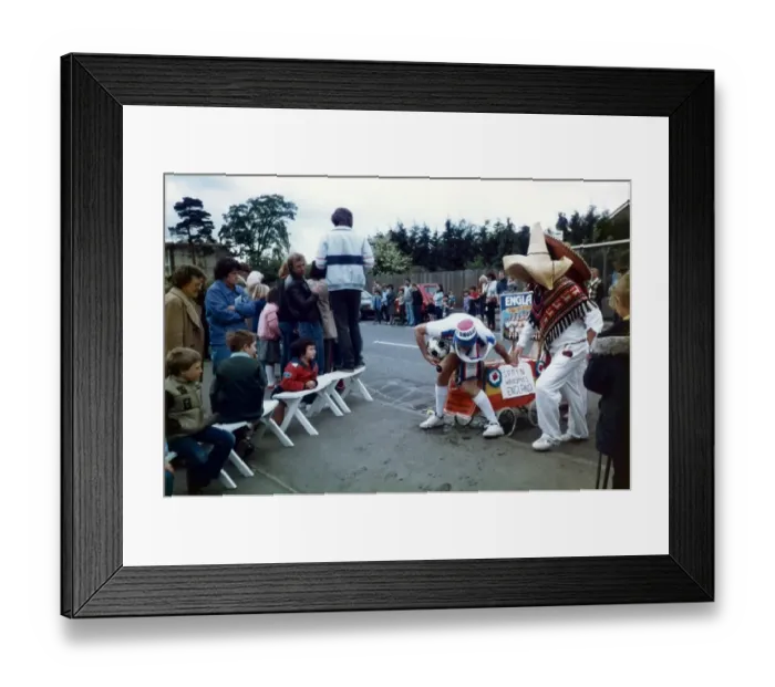 Framed Print : Edenbridge Pram Race in the 1970s Framed Print : Edenbridge Pram Race in the 1970s