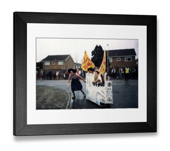 Framed Print : Edenbridge Pram Race in the 1970s Framed Print : Edenbridge Pram Race in the 1970s