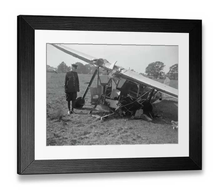 Framed Print : Two airwomen injuerd in Edenbridge plane crash. Miss Beryl Baker and Miss Phyllis Morgan, both of Bristol, were injured when the monoplane in which they were flying to Maidstone from Bristol crashed in Edenbridge Kent Framed Print : Two airwomen injuerd in Edenbridge plane crash. Miss Beryl Baker and Miss Phyllis Morgan, both of Bristol, were injured when the monoplane in which they were flying to Maidstone from Bristol crashed in Edenbridge Kent