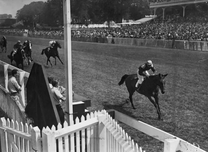 Framed Print : The 100 to 8 outsider Sidebotham proved the best stayer at Goodwood this afternoon