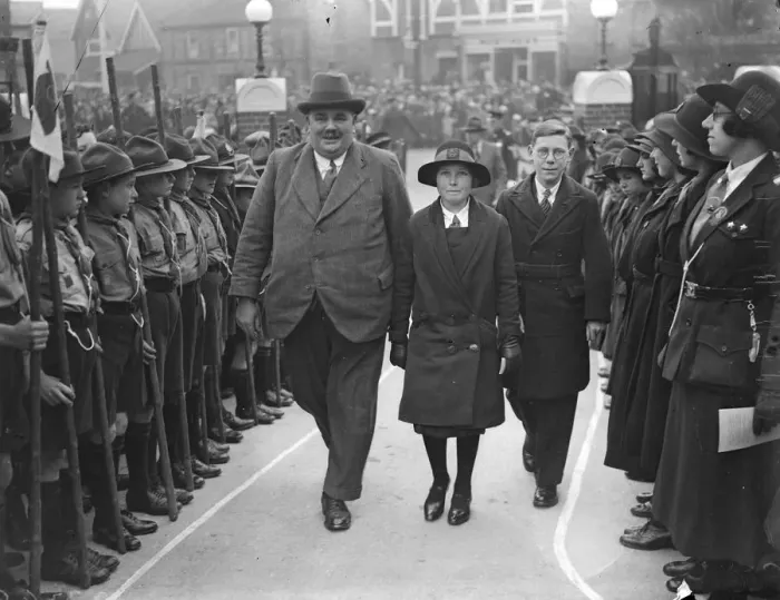 Framed Print : Two 13 year old children open council offices at Littlehampton. Two 13 year old schoolchildren
