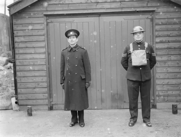 Framed Print : 1940 Police squadron at Shooters Hill, Kent, England Framed Print : 1940 Police squadron at Shooters Hill, Kent, England