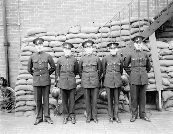 Framed Print : 1940 Police squadron at Shooters Hill, Kent, England Framed Print : 1940 Police squadron at Shooters Hill, Kent, England