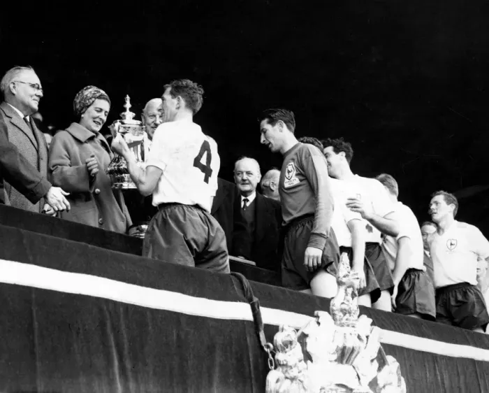 Framed Print : 1961 FA Cup Final Tottenham Hotspur v Leicester City The double-winning Spurs Framed Print : 1961 FA Cup Final Tottenham Hotspur v Leicester City The double-winning Spurs
