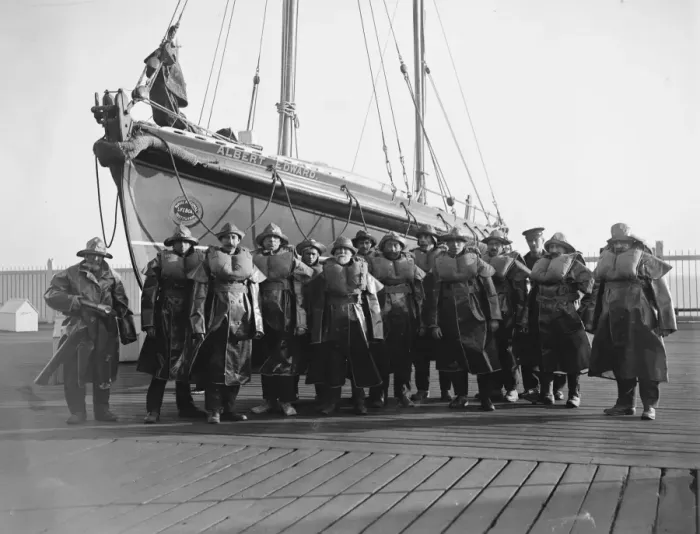 Framed Print : 6 April 1920 Clacton on Sea Life Boat crew Framed Print : 6 April 1920 Clacton on Sea Life Boat crew