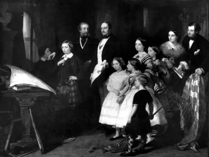 Framed Print : The 7th Earl of Cardigan relating the story of the Charge of Balaclava to the Prince Consort Framed Print : The 7th Earl of Cardigan relating the story of the Charge of Balaclava to the Prince Consort