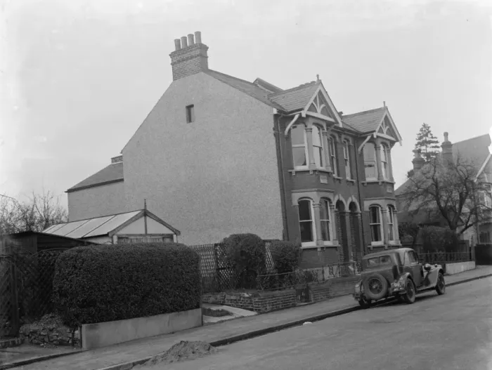 Framed Print : No 8 on Durham Road, Sidcup, Kent. 1937