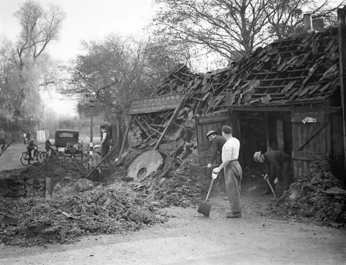 Framed Print : 9 November 1940 Doug Hollands blacksmith forge, over 100 years old, was bombed Framed Print : 9 November 1940 Doug Hollands blacksmith forge, over 100 years old, was bombed