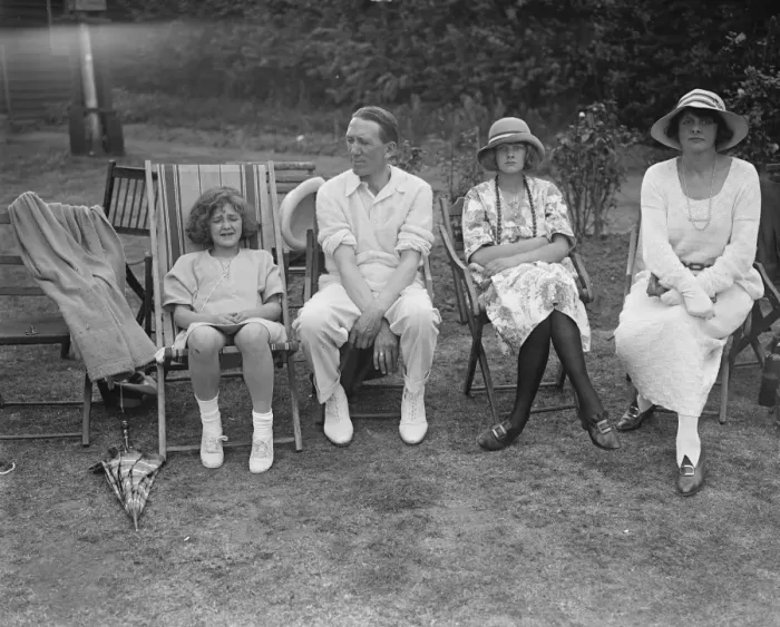 Framed Print : Actors Cricket Match at Wimbeldon Mr Gerald Du Maurier, with Mrs Du Maurier Framed Print : Actors Cricket Match at Wimbeldon Mr Gerald Du Maurier, with Mrs Du Maurier