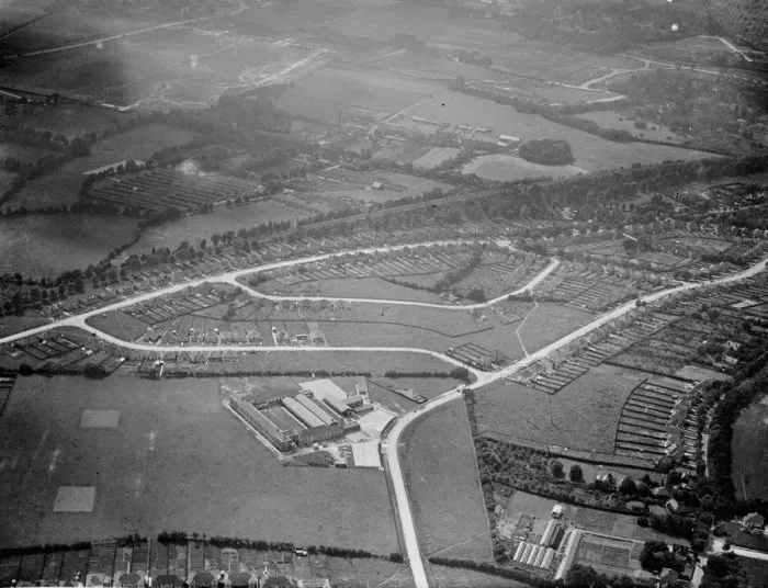 Framed Print : An aerial view of Orpington, Kent. 1939 Framed Print : An aerial view of Orpington, Kent. 1939