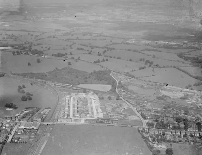 Framed Print : An aerial view of Sevenoaks, Kent. 1939 Framed Print : An aerial view of Sevenoaks, Kent. 1939