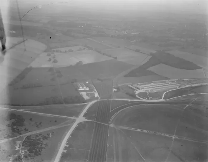 Framed Print : Aerial view of the Tottenham sidings during the coal crises 28 April 1921 Framed Print : Aerial view of the Tottenham sidings during the coal crises 28 April 1921
