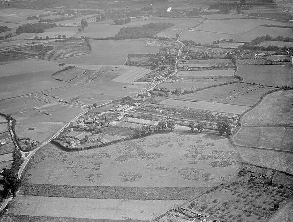 An aerial view of Tripe Farm in St Mary Cray, Kent. 1939