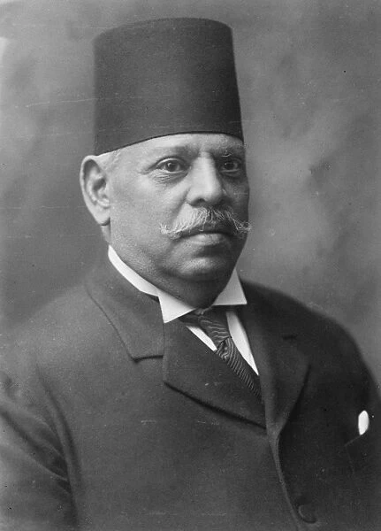 Ahmed Heshmat Pasha, Finance Minister of Egypt. 10 December 1924