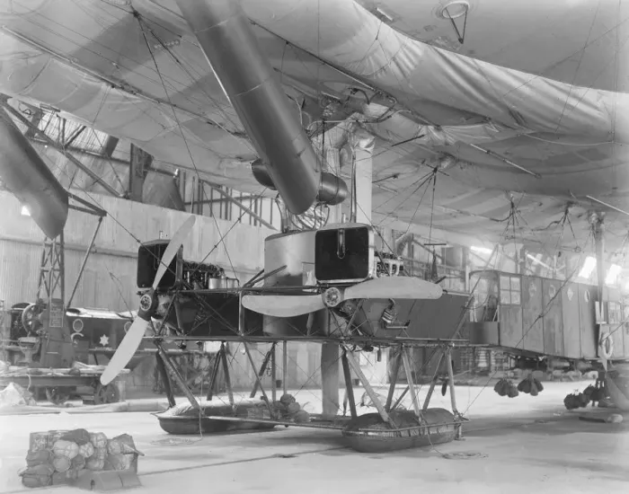 Framed Print : Airship C 7 One of our large coastal airships The main cabin and engine 1920 Framed Print : Airship C 7 One of our large coastal airships The main cabin and engine 1920