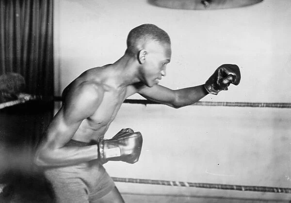 Al Brown. Posed, sparring. 1927