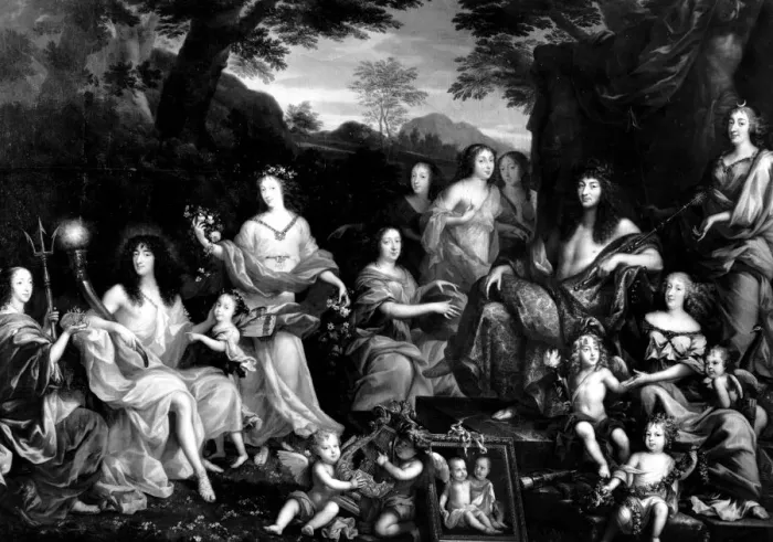 Framed Print : Allegory of the royal family by Jean Nocret Framed Print : Allegory of the royal family by Jean Nocret