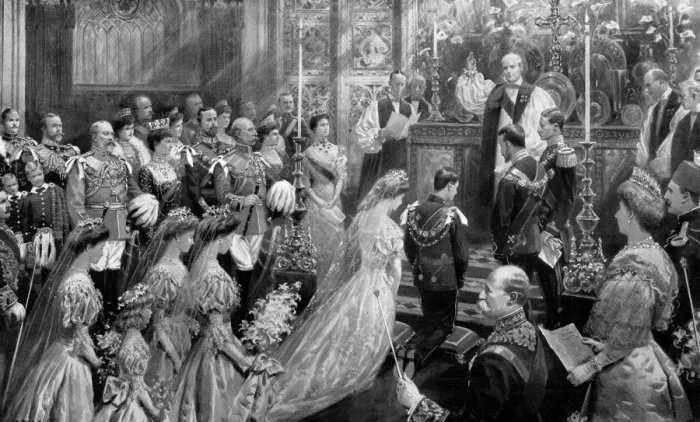 Framed Print : The Alliance between Great Britian and Sweden: The marriage of Princess Margaret Framed Print : The Alliance between Great Britian and Sweden: The marriage of Princess Margaret